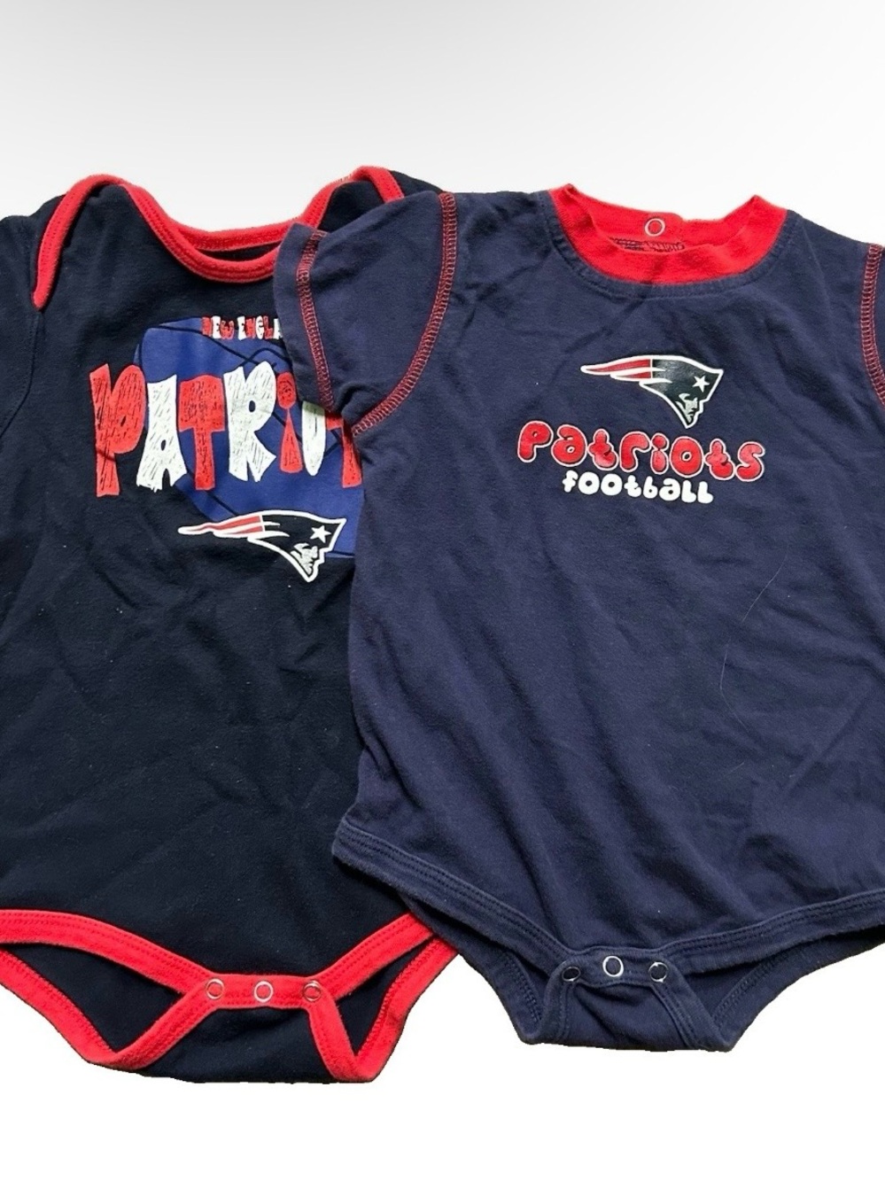 Toddler New England Patriots Football One Pieces Bodysuits Size 18-24 Months
